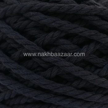 نخ مکرومه مشکی تابیده ۴میل - K00