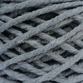 نخ مکرومه طوسی متوسط تابیده ۴میل - K8