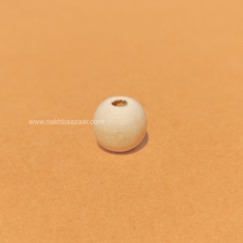 مهره چوبی دایره روشن ۱ سانتی‌متری