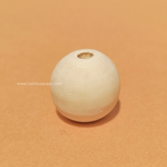 مهره چوبی دایره روشن ۲.۵ سانتی‌متری