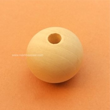 مهره چوبی دایره روشن ۳.۵ سانتی‌متری