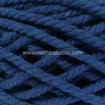 نخ مکرومه آبی کاربنی تابیده ۴.۵میل - B4