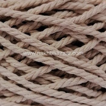 نخ مکرومه نسکافه‌ای تابیده ۳میل - N4