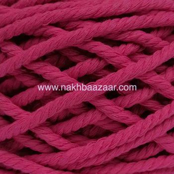 نخ مکرومه سرخابی تابیده ۴میل - P6
