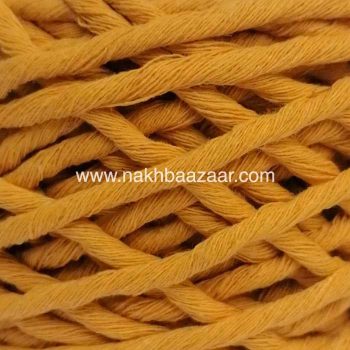 نخ مکرومه خردلی نرم‌تاب ۴میل - U1