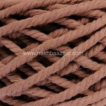 نخ مکرومه نسکافه‌ای تیره تابیده ۴میل - N2