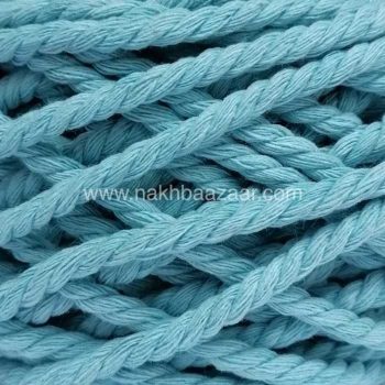 نخ مکرومه آبی تابیده ۴میل - B5