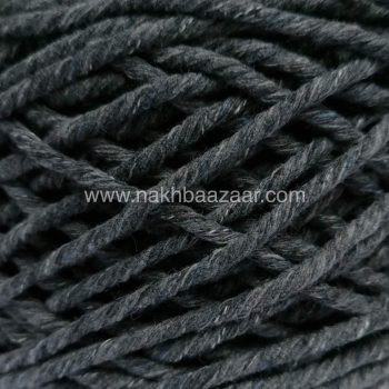 نخ مکرومه طوسی تیره تابیده ۳میل - K2