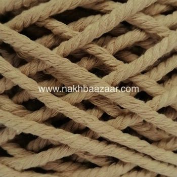 نخ مکرومه شتری روشن تابیده ۴میل - C6