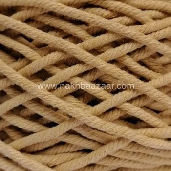 نخ مکرومه نخودی روشن تابیده ۳میل - C3