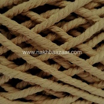 نخ مکرومه شتری روشن تابیده ۴میل - C7