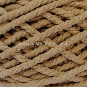 نخ مکرومه کاهی تیره تابیده ۴میل - C8