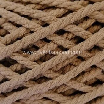 نخ مکرومه کاهی تیره تابیده ۴میل - C9