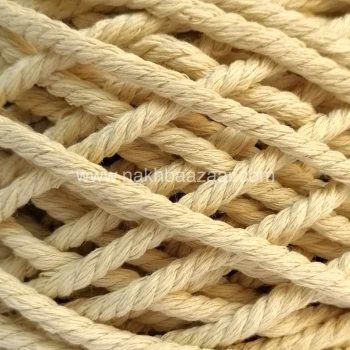 نخ مکرومه لیمویی مات تابیده ۴میل - Y1