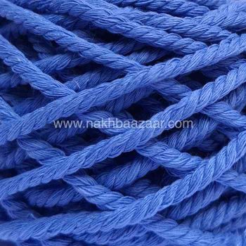 نخ مکرومه آبی تابیده ۴میل - B3