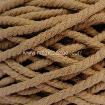 نخ مکرومه کاهی تیره تابیده ۴میل - N12