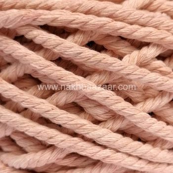 نخ مکرومه صورتی کم رنگ تابیده ۴میل - P7