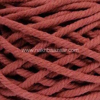 نخ مکرومه عنابی تابیده ۴میل - R9