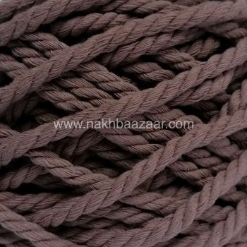 نخ مکرومه خاکی تابیده ۴میل - W9