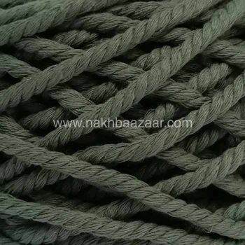 نخ مکرومه سبز یشمی تابیده ۴میل - Q2