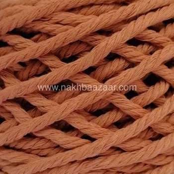 نخ مکرومه آجری تابیده ۴میل - O2