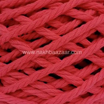 نخ مکرومه گلبهی تابیده ۴میل - T9