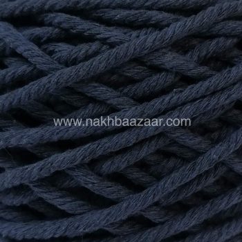نخ مکرومه آبی درباری تابیده ۴میل - B6