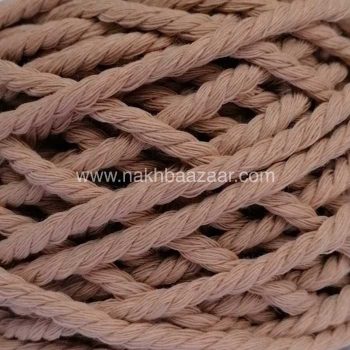 نخ مکرومه نسکافه‌ای تابیده ۴میل - N8