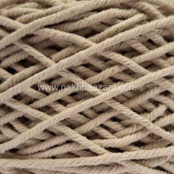 نخ مکرومه کرم روشن تابیده ۲/۵میل - N27