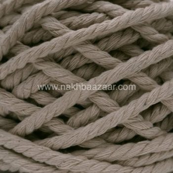نخ مکرومه کرم روشن تابیده ۴میل - N4