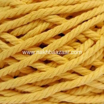 نخ مکرومه زرد تابیده ۴میل - Y5