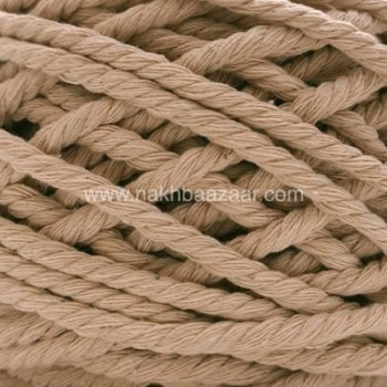 نخ مکرومه کرم روشن تابیده ۴میل - N2